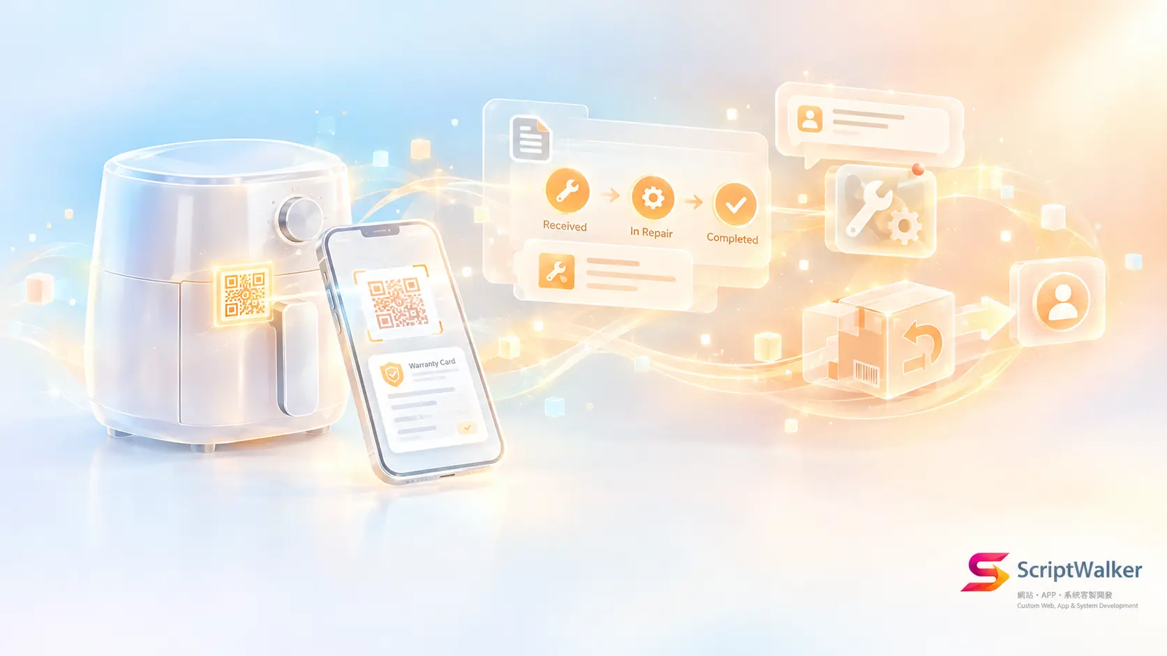 How Do You Build a Warranty Registration and Repair Tracking System? 600 Paper Warranty Cards a Month and 40% of Support Calls Asking "Is It Fixed Yet": QR Serial Codes, Online Repair Requests and LINE Status Alerts