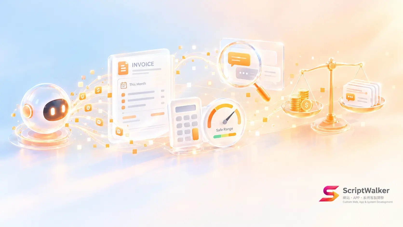外包做的 AI 功能上線後，每月 API 費用要多少？用「單次成本 × 月用量 × 1.5」先估好：多數中小企業每月 NT$1,000–15,000，真正貴的是沒人管的提示詞與人工複核