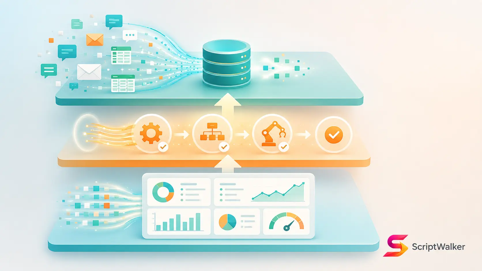 From Scattered LINE/Email/Excel Data to Automation: A Reusable Three-Layer Framework