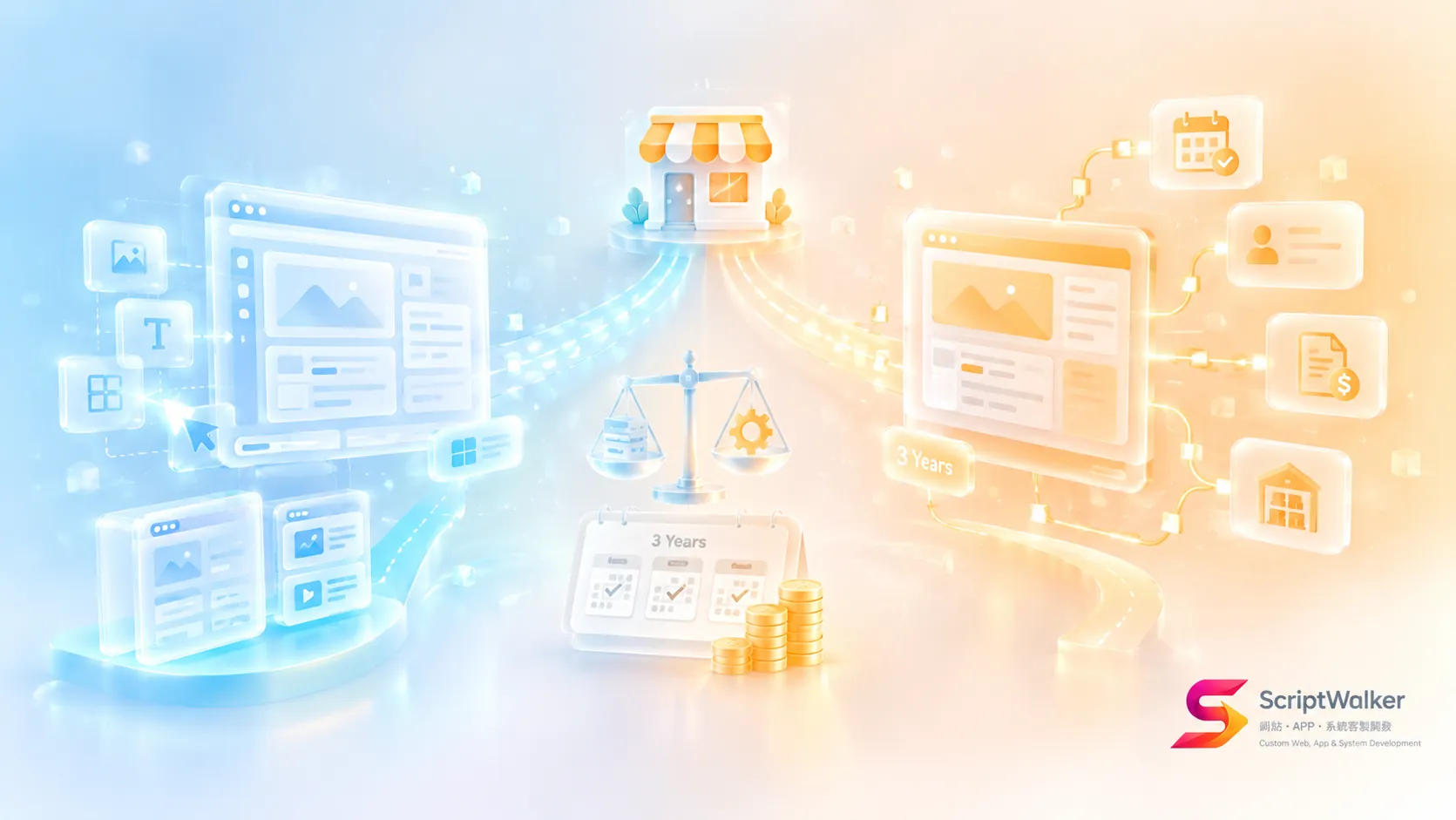 Website Builder or Custom Website? Comparing Wix, Webflow and Squarespace: A Self-Built Brochure Site Costs About NT$20,000–40,000 Over 3 Years, and Custom Only Pays Off When You Need Booking, Members or System Integration